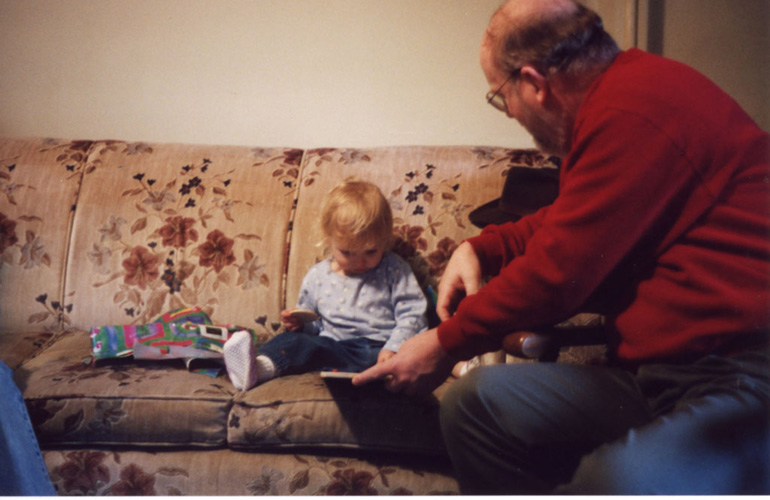 Natalie and Grandpa Brian